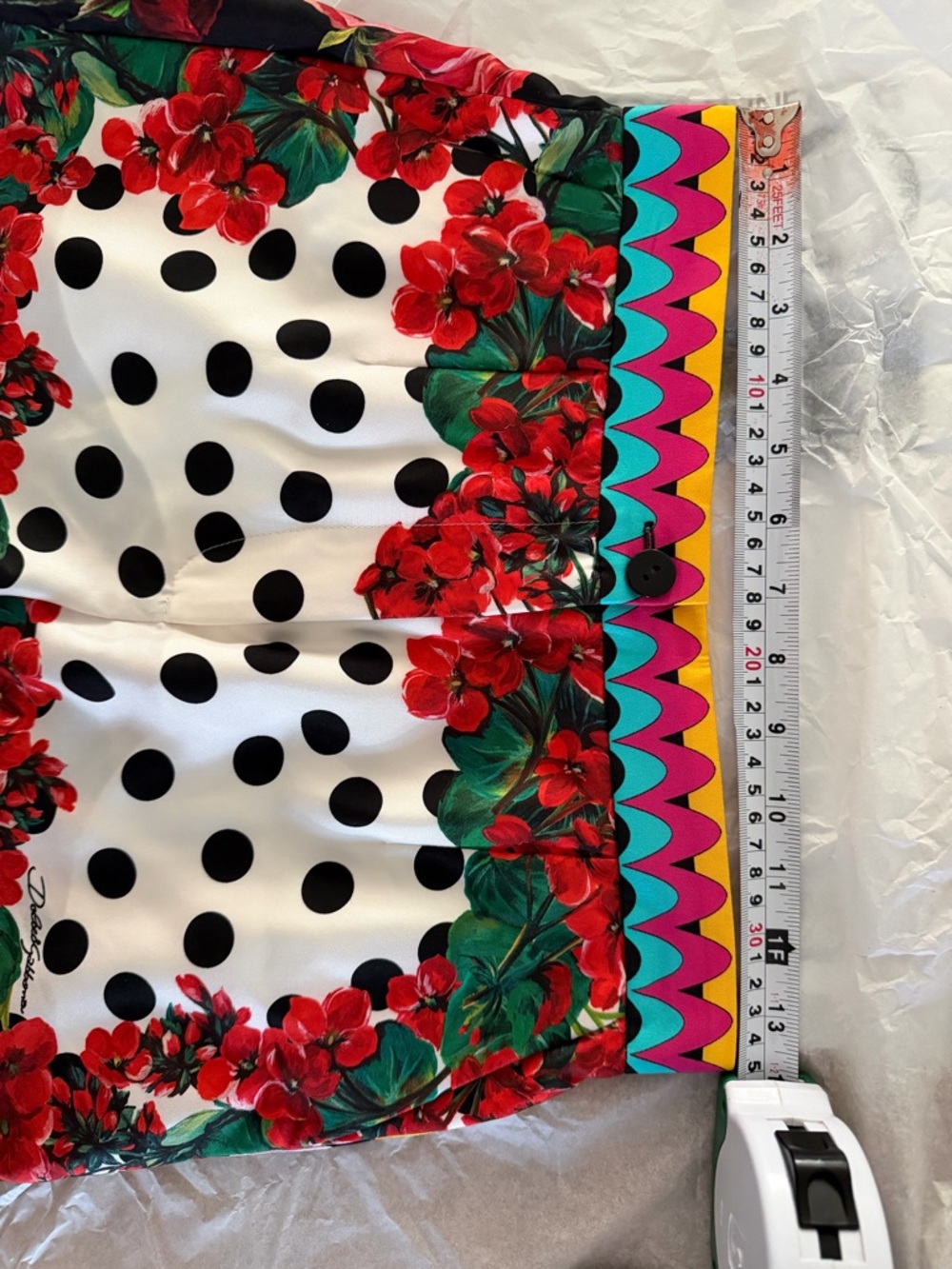 Women's Floral Polka Dot Shorts - Multicolor - Picture 8 of 8